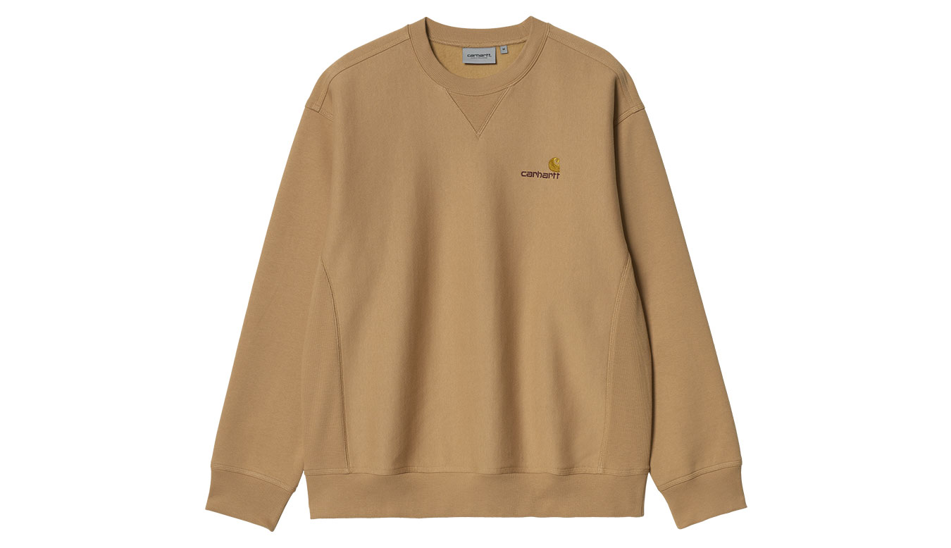 Carhartt WIP American Script Sweatshirt dusty H Brown
