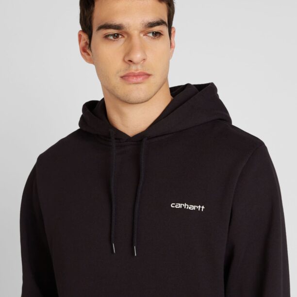 Preţ Carhartt WIP Bluză de molton 'Script Embroidery'  negru / alb