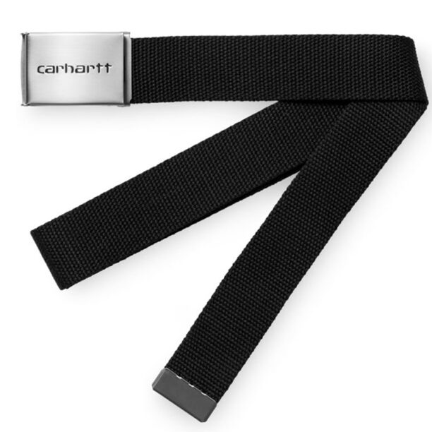 Carhartt WIP Clip Belt Chrome - Black