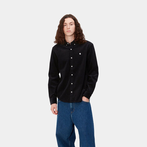 Cumpăra Carhartt WIP L/S Madison Cord Shirt Black Wax