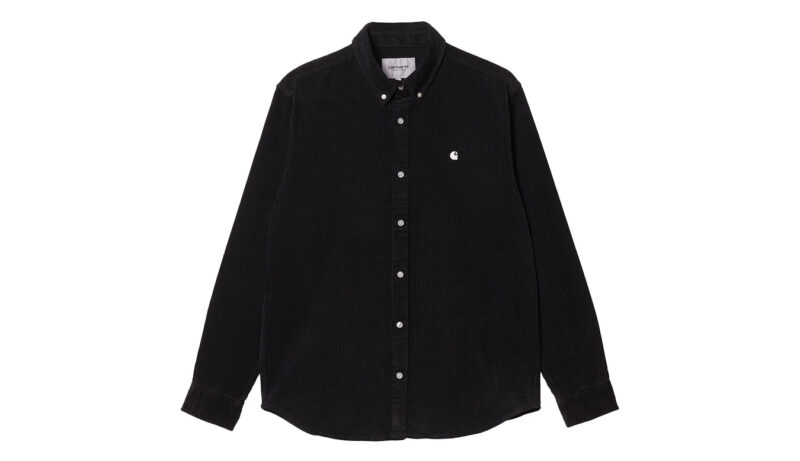 Carhartt WIP L/S Madison Cord Shirt Black Wax