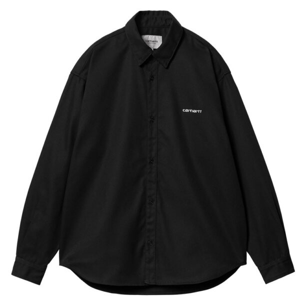 Carhartt WIP L/S Module Script Shirt/ Black