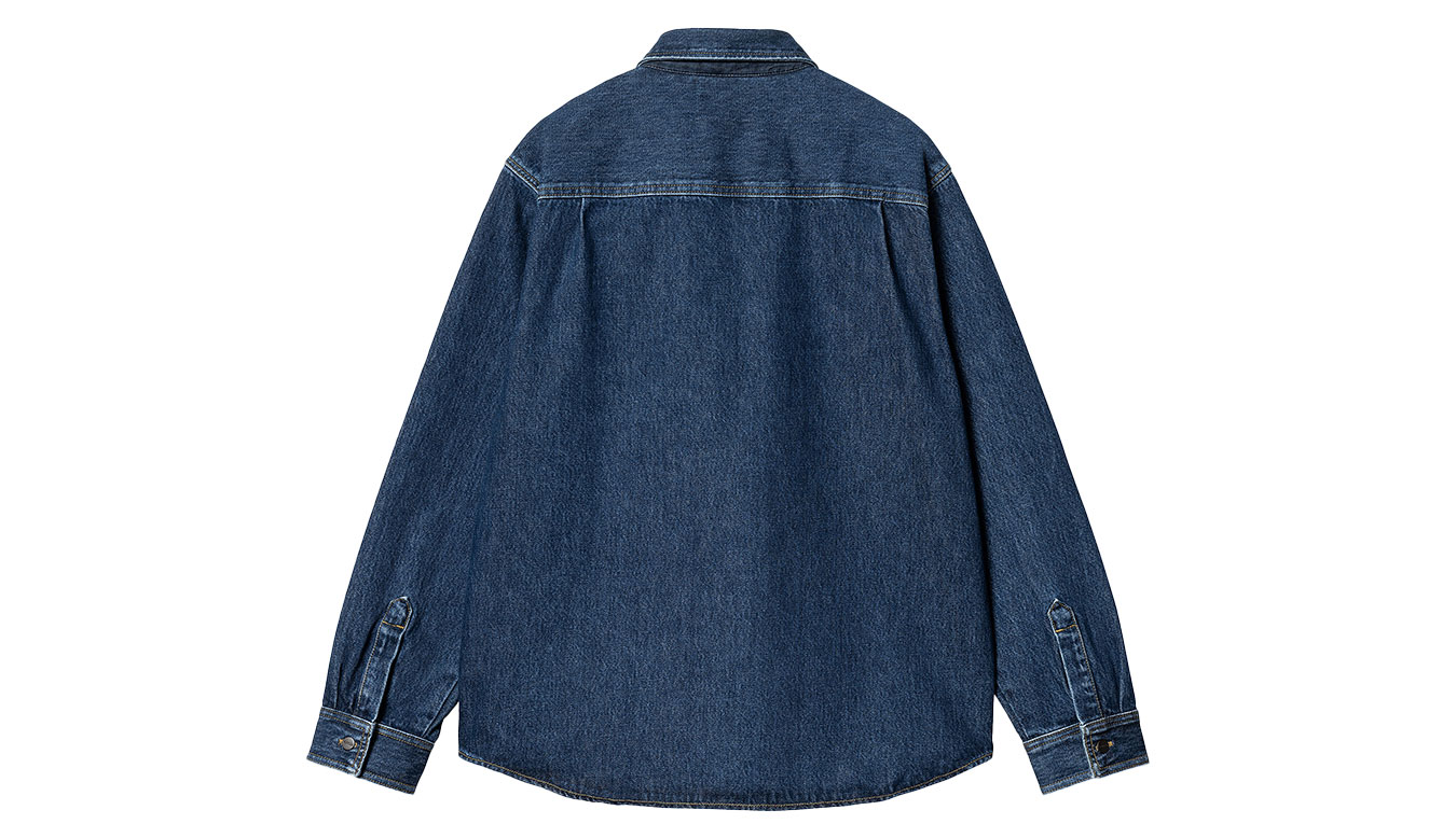 Carhartt WIP Manny Shirt Jac Blue Stone Washed preţ