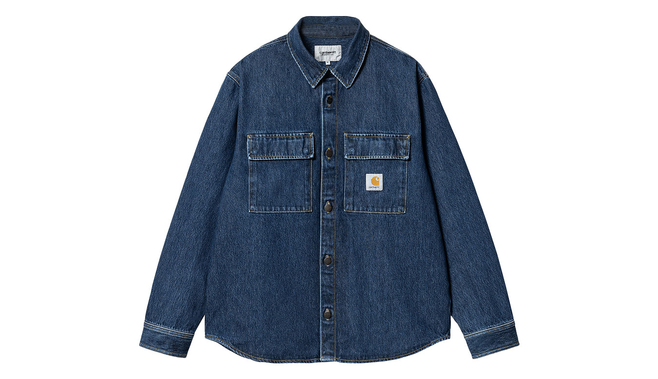 Carhartt WIP Manny Shirt Jac Blue Stone Washed