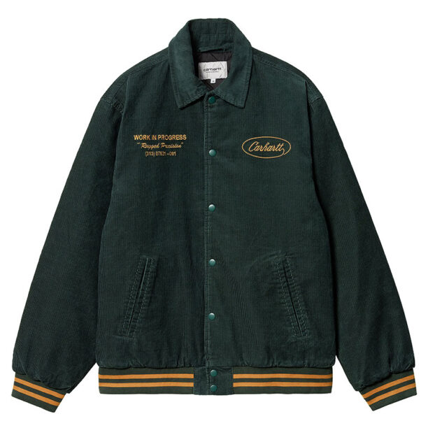 Carhartt WIP Rugged Letterman Jacket Disc Green