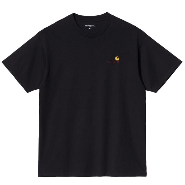 Carhartt WIP S/S American Script T-Shirt Black