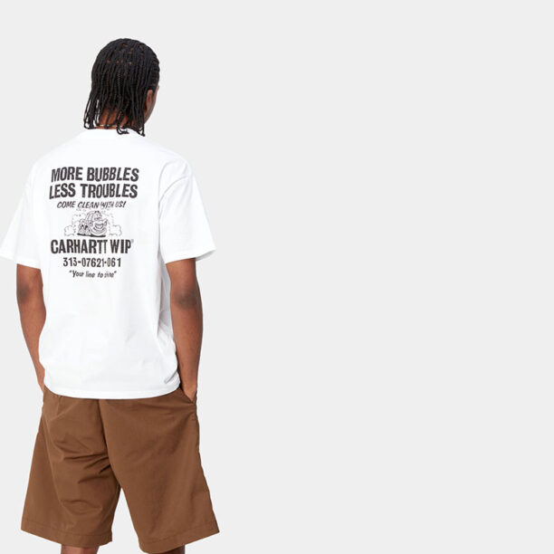 Cumpăra Carhartt WIP S/S Less Troubles T-Shirt White