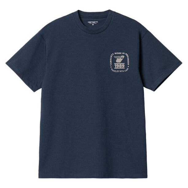 Carhartt WIP S/S Stamp State T-Shirt Blue Grey