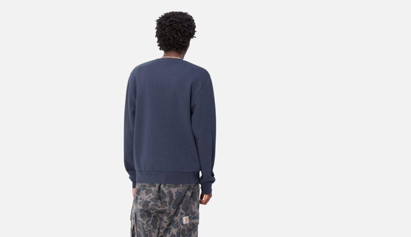 Preţ Carhartt WIP Script Embroidery Sweat Air Force Blue