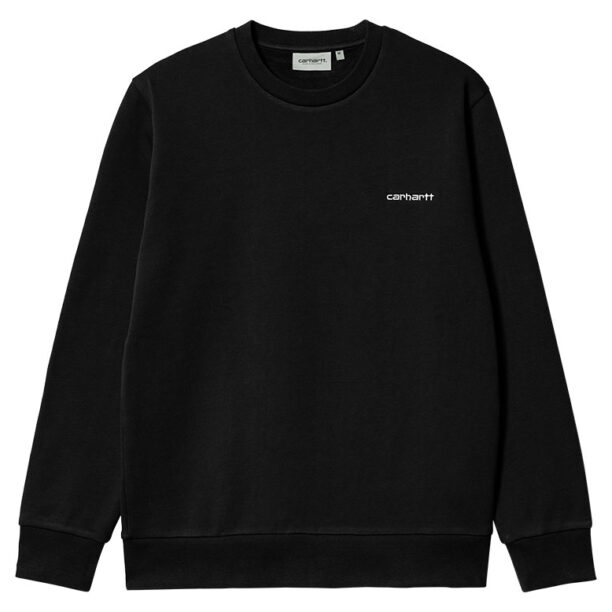 Carhartt WIP Script Embroidery SweatBlack