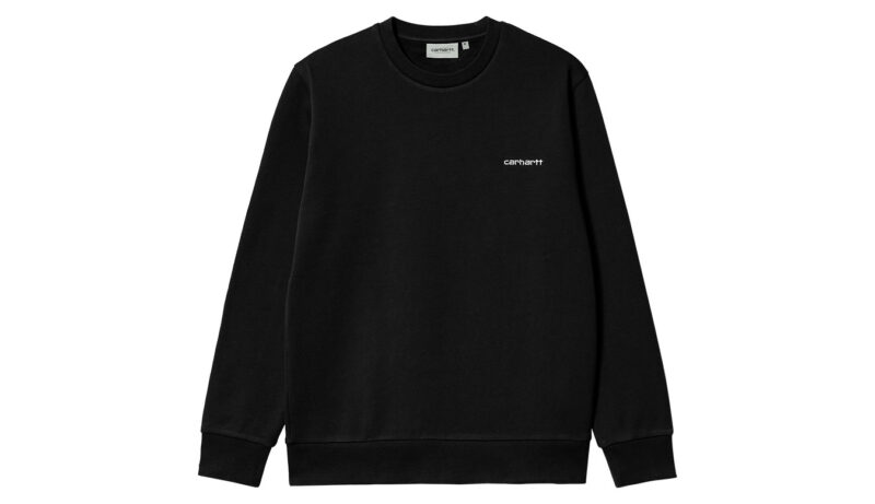 Carhartt WIP Script Embroidery SweatBlack