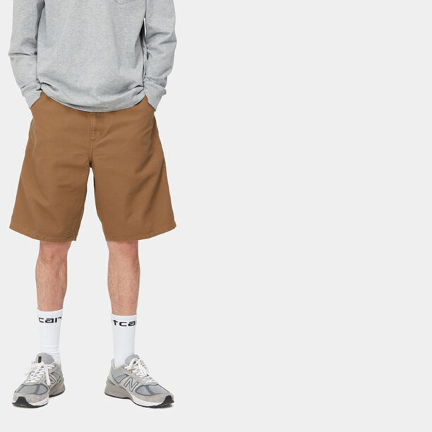 Carhartt WIP Single Knee Short Hamilton Brown preţ