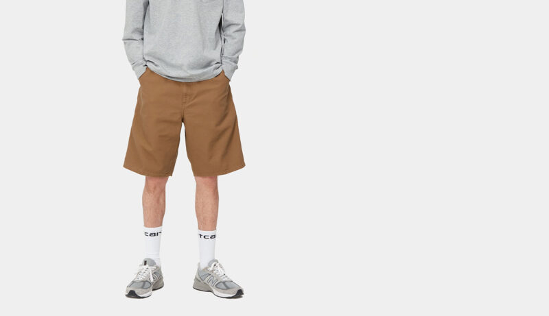 Carhartt WIP Single Knee Short Hamilton Brown preţ