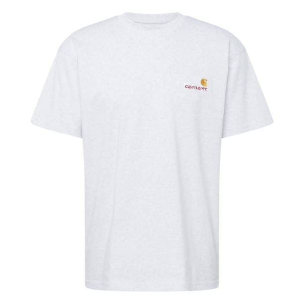 Carhartt WIP Tricou 'American Script'  auriu / gri deschis / roșu vin