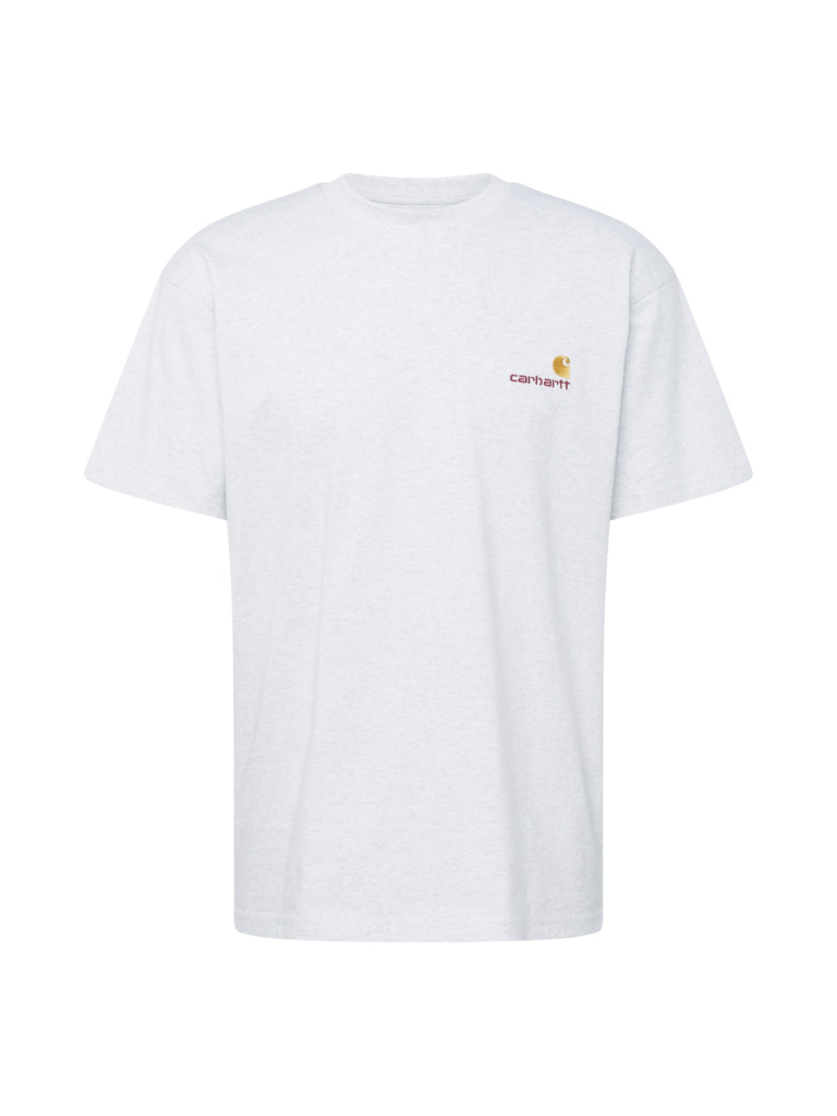 Carhartt WIP Tricou 'American Script'  auriu / gri deschis / roșu vin