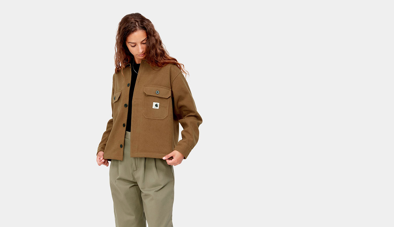 Carhartt WIP W Wiston Shirt Jac Hamilton Brown preţ