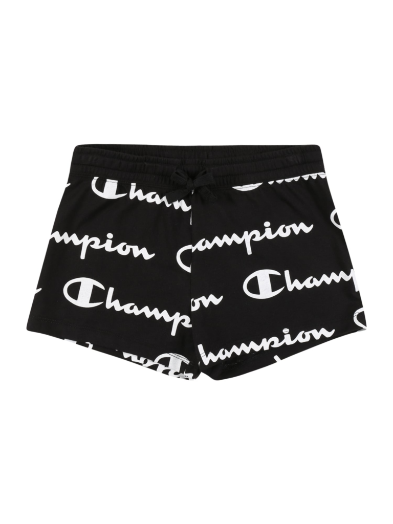 Champion Authentic Athletic Apparel Pantaloni  negru / alb