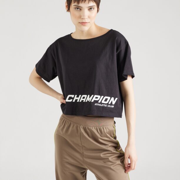 Champion Authentic Athletic Apparel Tricou funcțional  negru / alb