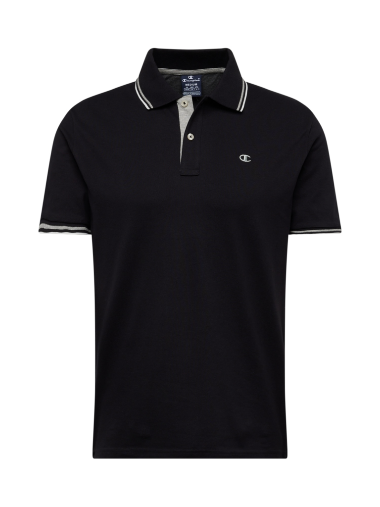 Champion Authentic Athletic Apparel Tricou  gri deschis / negru / alb