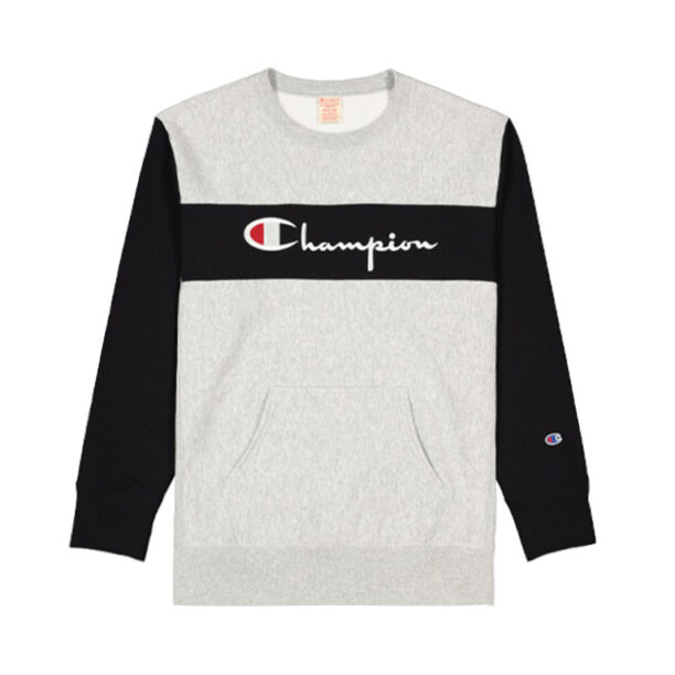 Champion Colour Block Kangaroo Pocket Reverse Weave Sweatshirt