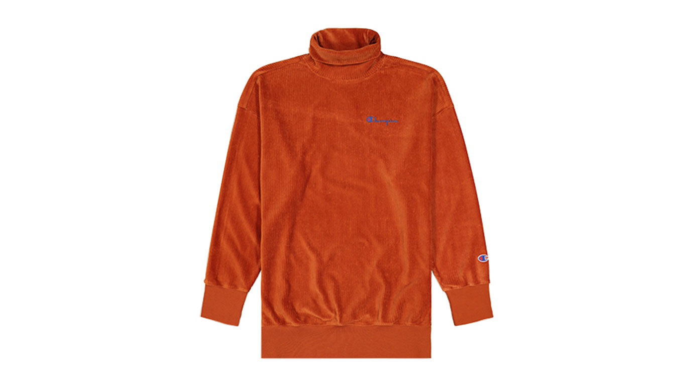 Champion Corduroy High Neck Oversized Sweatshirt