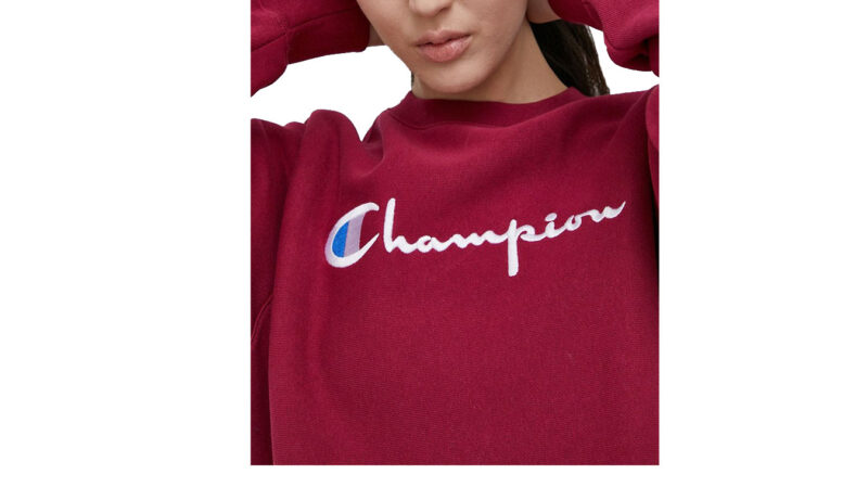 Champion Crewneck Sweatshirt DarkPink preţ