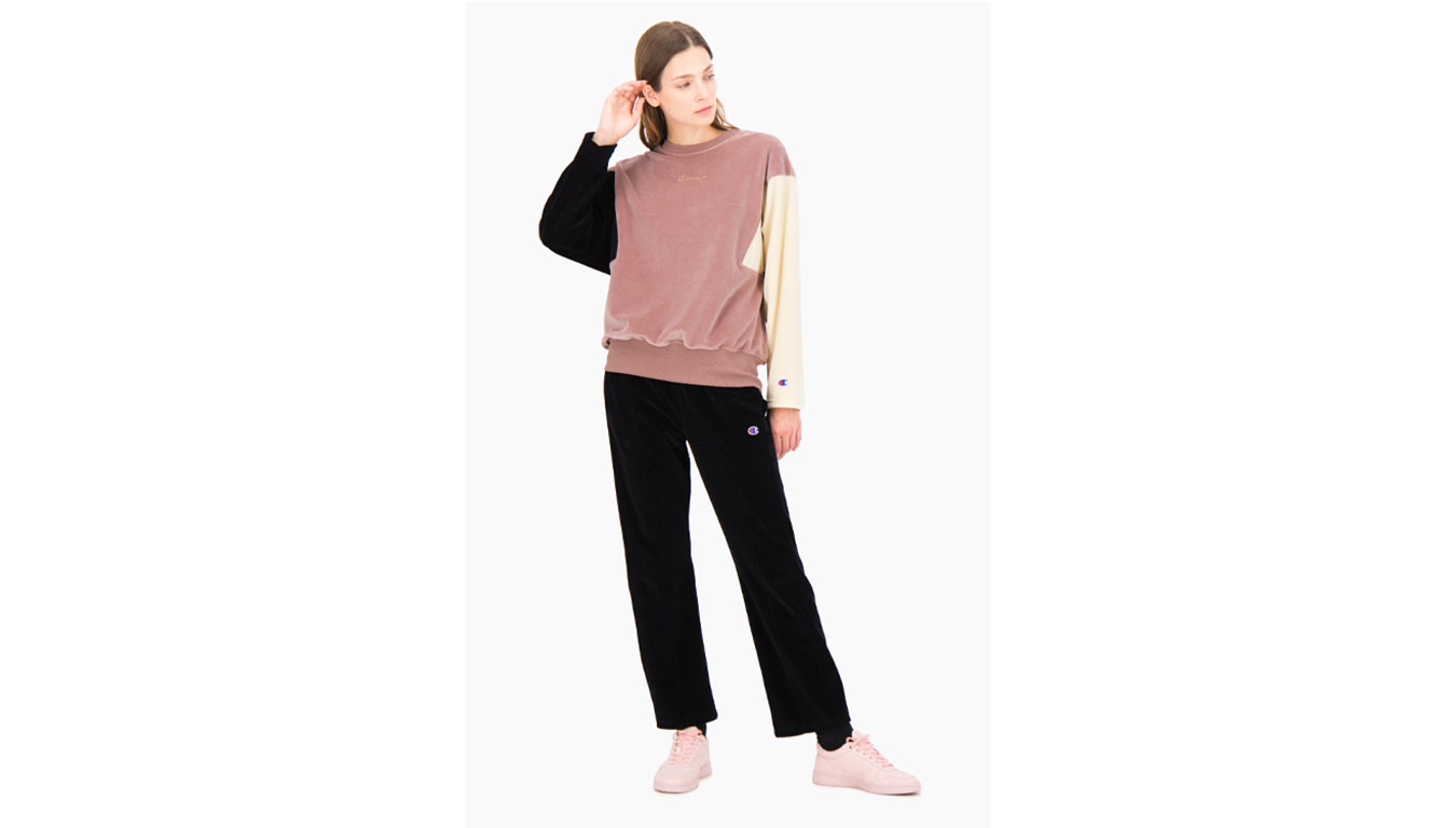 Champion Velour Colour Block Sweatshirt preţ