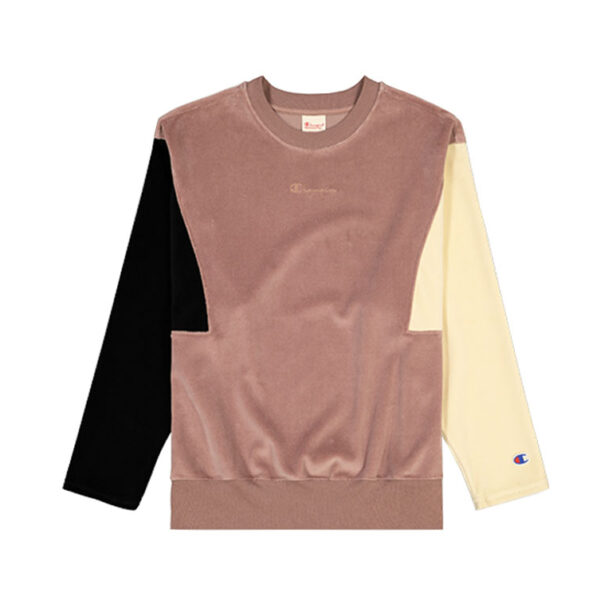 Champion Velour Colour Block Sweatshirt