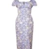 Chi Chi London Rochie  crem / azuriu