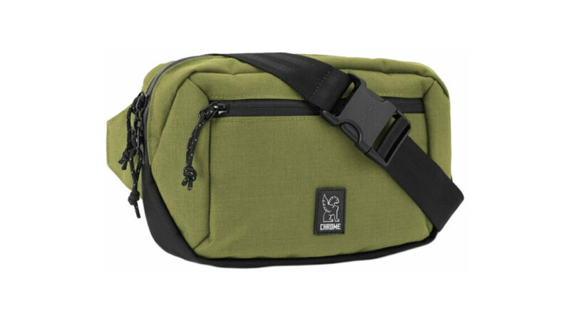 Chrome Ziptop Waistpack Olive Branch