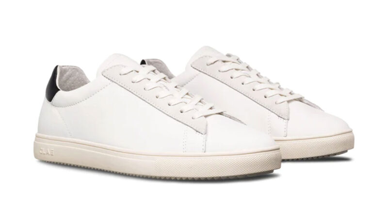 Clae Bradley California White Leather Black preţ