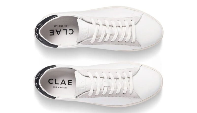 Preţ Clae Bradley California White Leather Black