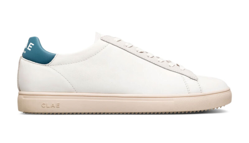 Clae Bradley California White Leather Stellar Blue