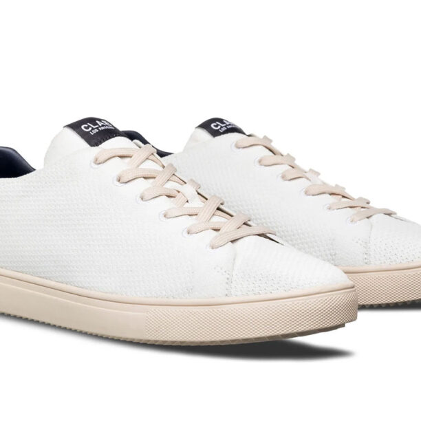 Clae Bradley Knit White Navy preţ