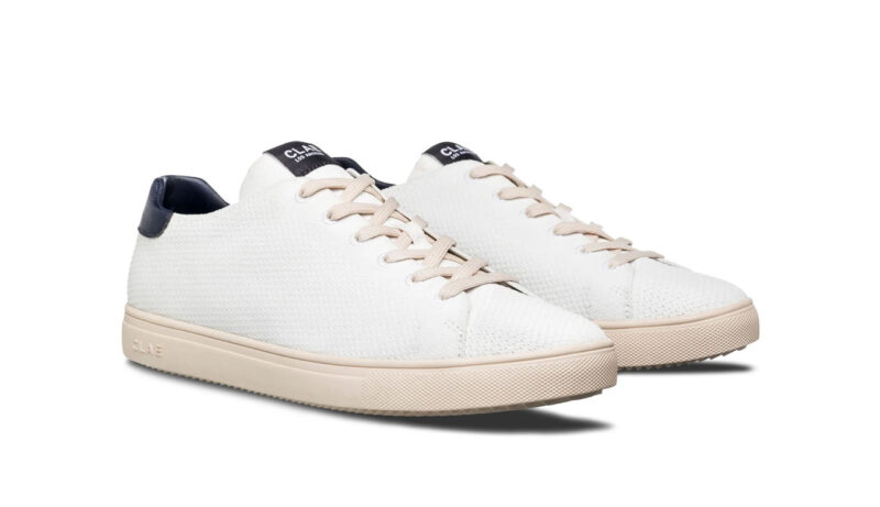 Clae Bradley Knit White Navy preţ