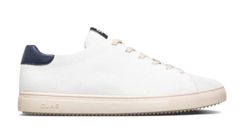 Clae Bradley Knit White Navy