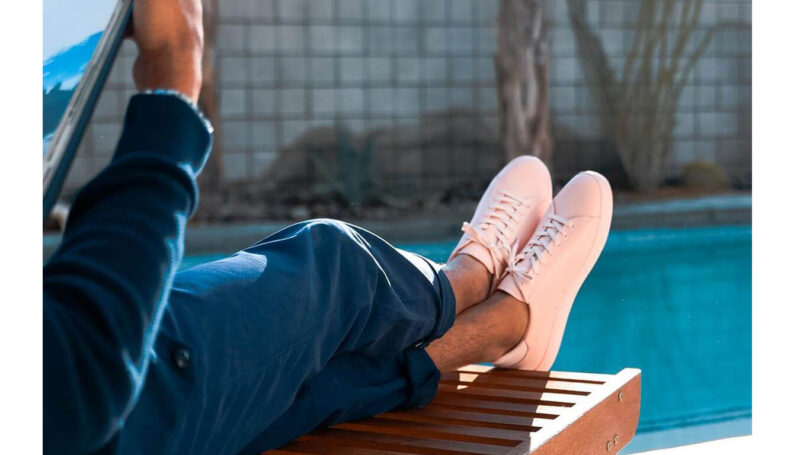 Clae Bradley Light Pink Oiled Leather preţ