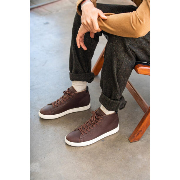 Preţ Clae Bradley Mid Cocoa Leather