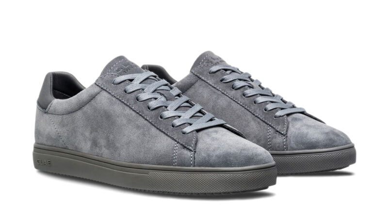 Clae Bradley Tonal Pearl Grey Suede preţ