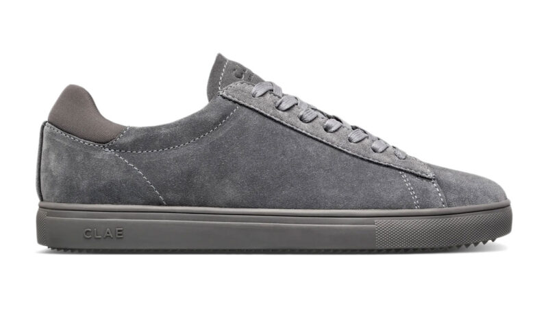 Clae Bradley Tonal Pearl Grey Suede