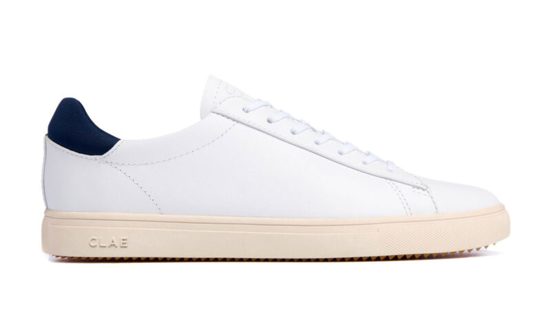 Clae Bradley White Leather