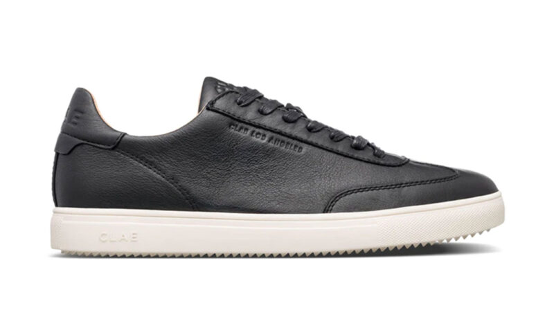 Clae Deane Black Milled Leather