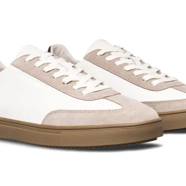 Clae Deane White Leather Grey Dark Gum preţ