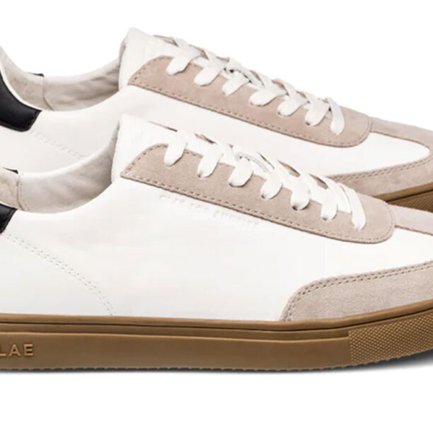 Cumpăra Clae Deane White Leather Grey Dark Gum