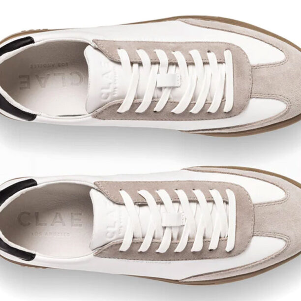 Preţ Clae Deane White Leather Grey Dark Gum