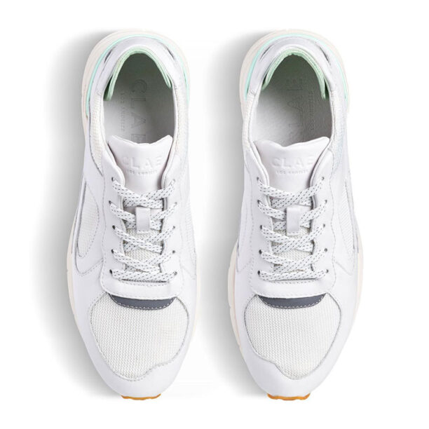 Preţ Clae Edwin White Milled Leather Neo Mint