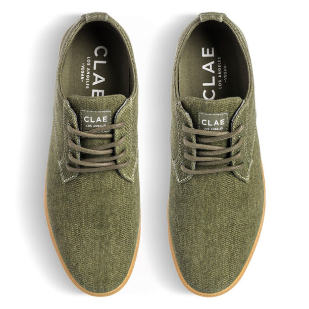 Preţ Clae Ellington Textile Olive Washed Canvas