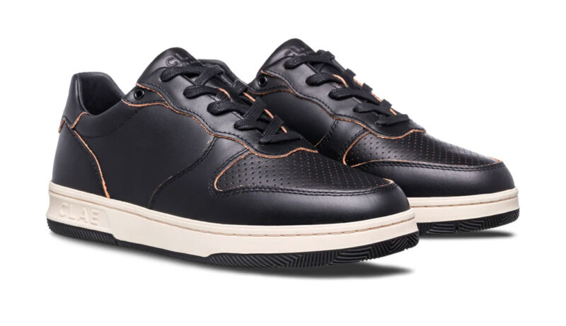 Cumpăra Clae Malone Black Leather Raw Edge