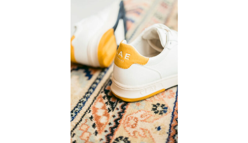 Original Clae Malone Vegan Off-White Mineral Yellow