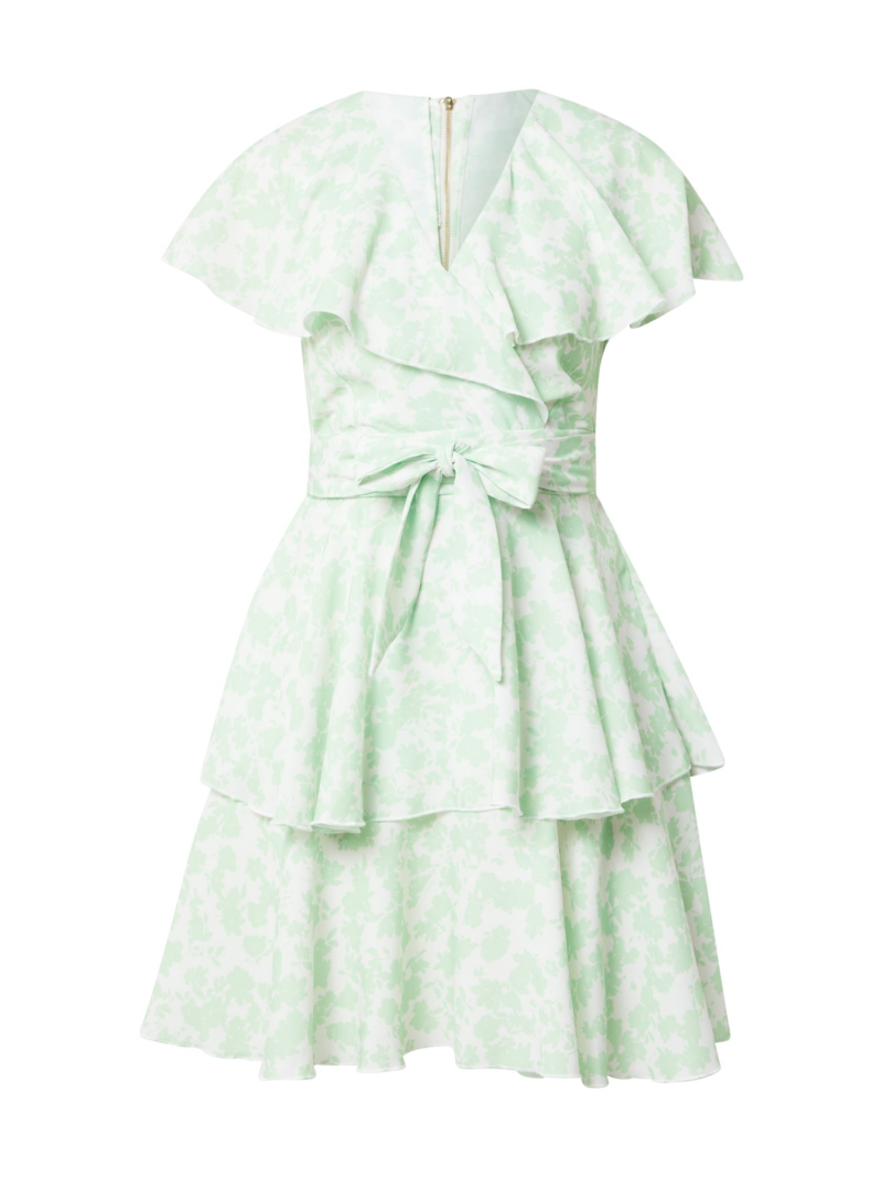 Closet London Rochie  verde deschis / alb